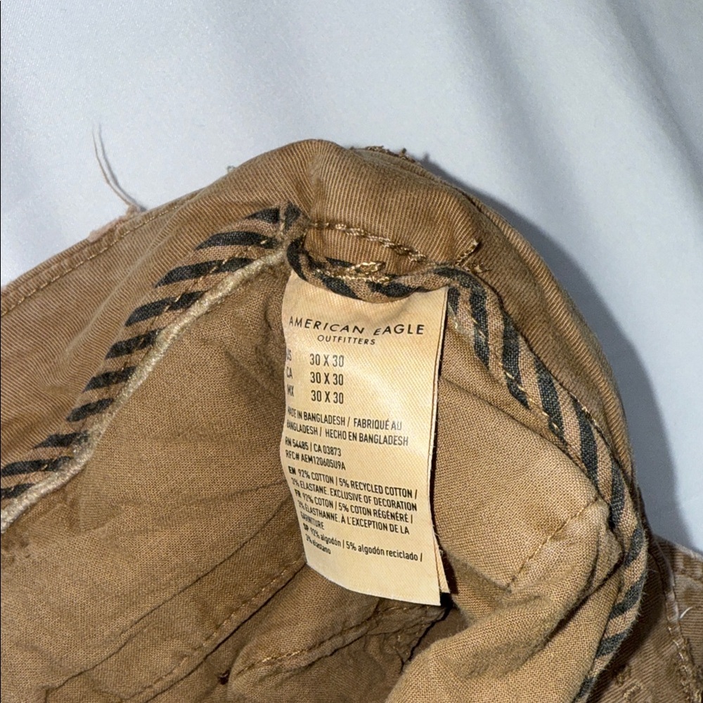 American Eagle Outfitters Tan Distressed Pants - Picture 3 of 5
